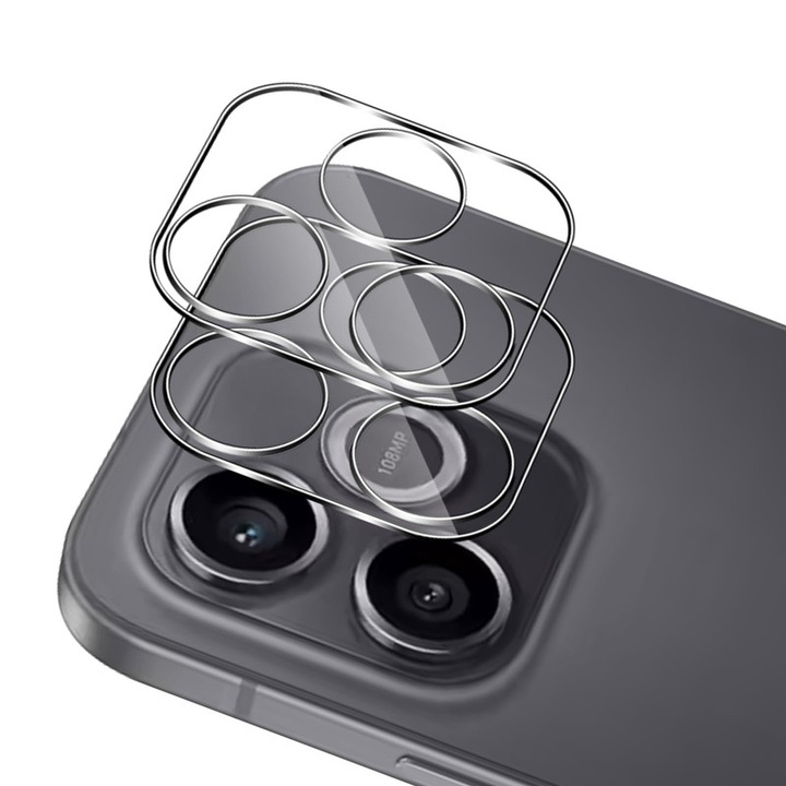 Set 2 folii sticla temperata protectie camera Honor 600 Lite, transparent, 9H
