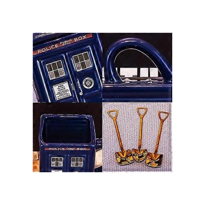 Tardis Doctor Who kerámia teáskanna, kék, 5x9x8.3cm, 700ml