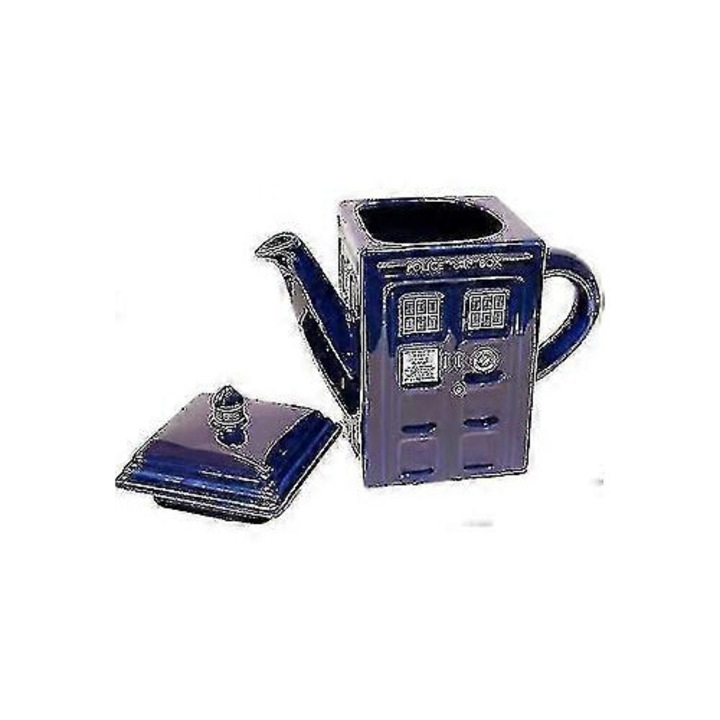 Doctor Who Tardis kerámia teáskanna, kék, 15x12.5x8cm, 500ml