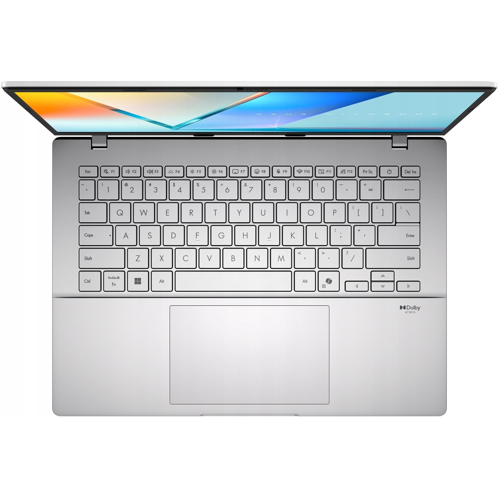 Laptop ASUS VivoBook S14, 14" WUXGA, AMD Ryzen™ AI 7 445 pana la 4.6 GHz, 16 GB RAM DDR5, 512 GB SSD, AMD Radeon Graphics, Windows 11 Home, Cool Silver 512 GB