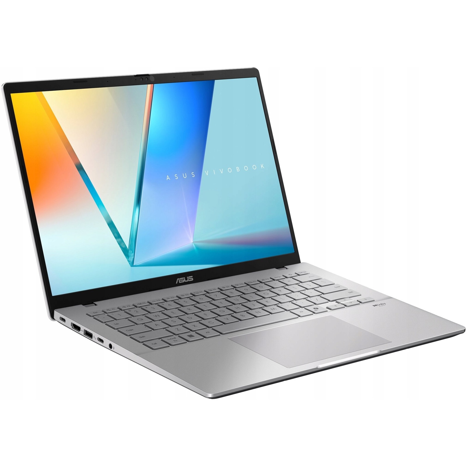 Laptop ASUS VivoBook S14, 14" WUXGA, AMD Ryzen™ AI 7 445 pana la 4.6 GHz, 16 GB RAM DDR5, 512 GB SSD, AMD Radeon Graphics, Windows 11 Home, Cool Silver 512 GB