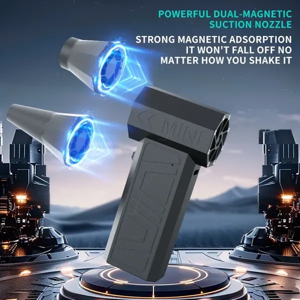 Suflanta-aspirator portabil FRU-CJK0424-260813-1035, motor brushless 105000 RPM, 3 trepte, baterie 4000 mAh, 231 g