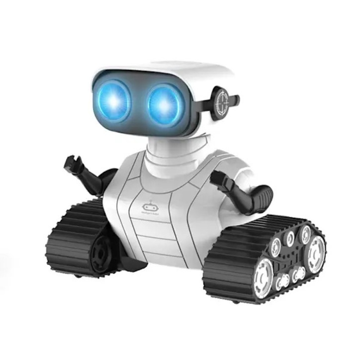 Robot jucarie cu telecomanda, LED, acumulator, 20x15x10cm