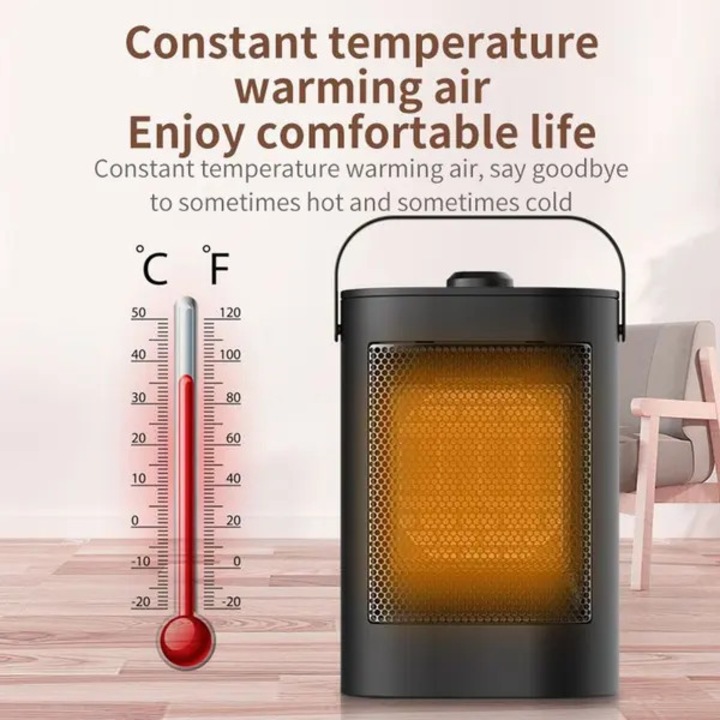 Mini kerámia hősugárzó, függőleges, 900W, fehér, 3s