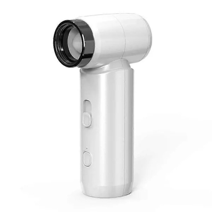Hordozható újratölthető ventilátor, fehér, 4500mAh, kompakt