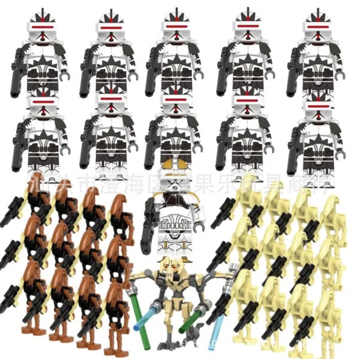 Puzzle Star Wars Battle Droid, 36 darab, műanyag, többszínű