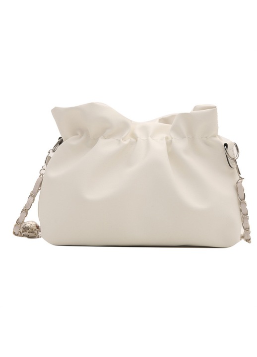 Sokoldalú crossbody válltáska lánccal, kiváló minőségű ráncolt táska felhő mintával