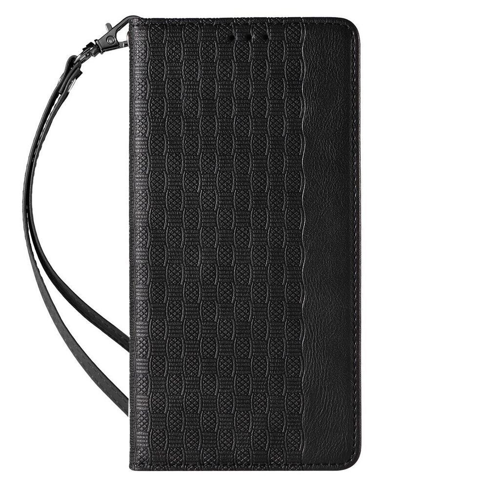 Husa tip carte, cu curea, inchidere magnetica pentru Samsung Galaxy S23, portofel, suport, Negru