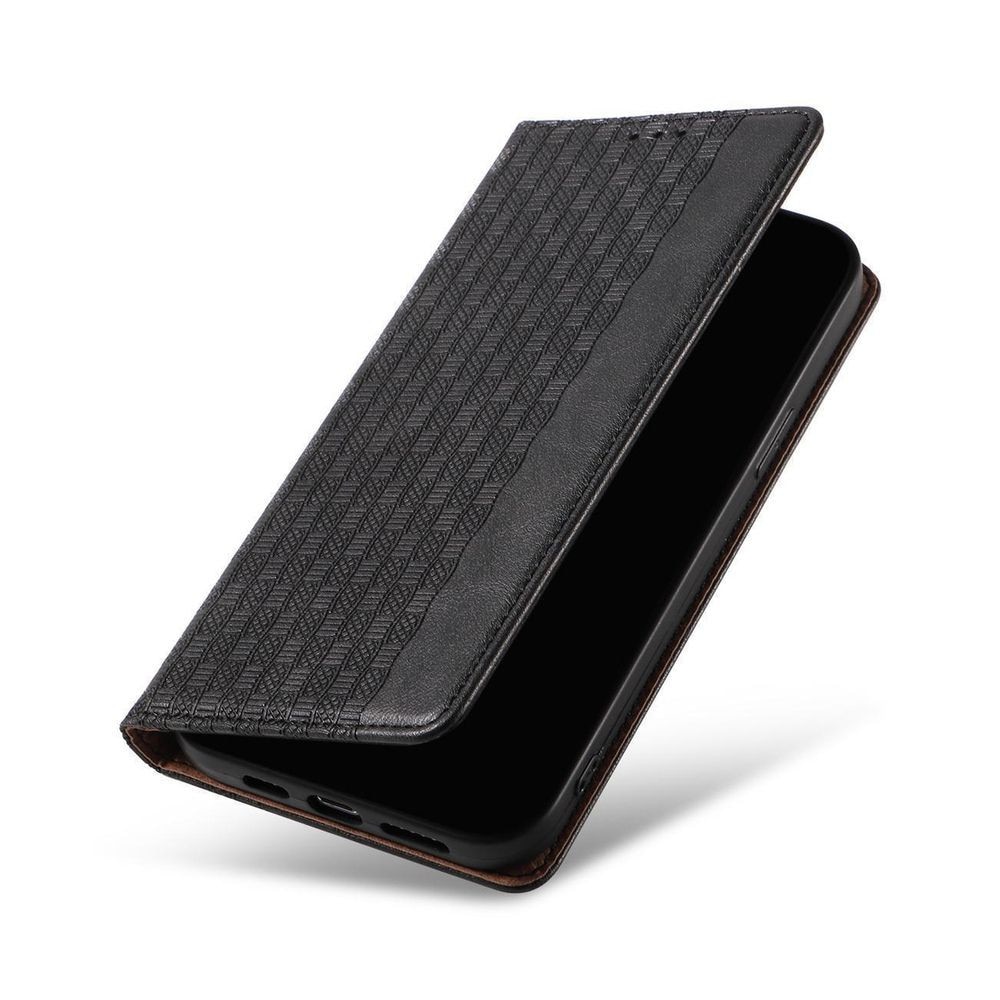 Husa tip carte, cu curea, inchidere magnetica pentru Samsung Galaxy S23, portofel, suport, Negru