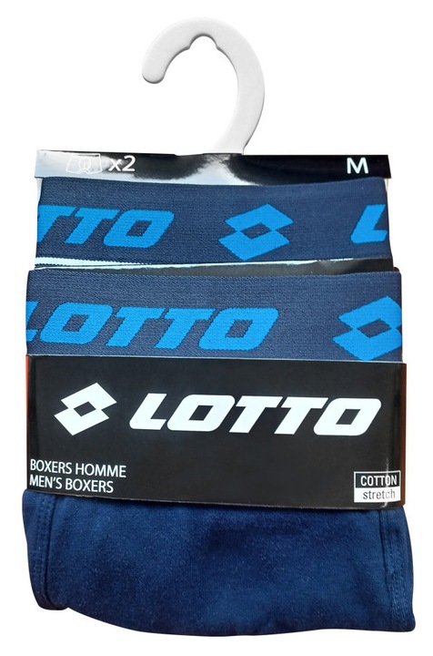 Lotto férfi pamut boxeralsó - 2 db/csomag - sötétkék - L