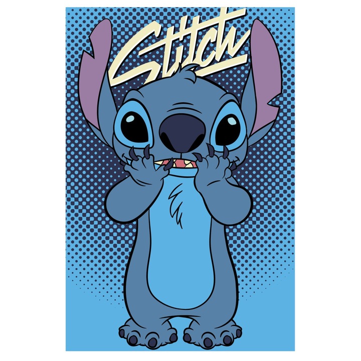 Disney Stitch polár takaró - 100 x 150 cm - kék