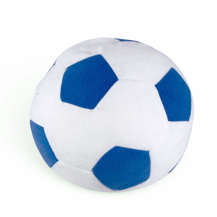 Plüssjáték Chippo 21-66-391 1-106, Futball labda, Puha plüss, 17 cm, Fehér/kék