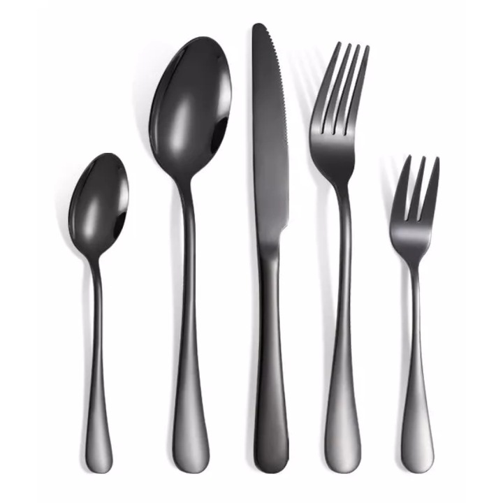 Evőeszközkészlet 30 darabos, 18/0 rozsdamentes acél, 6 személyes, tartós, elegáns
