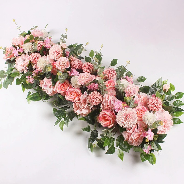 Rózsaszín művirág füzér 50cm, 1 darabos szett