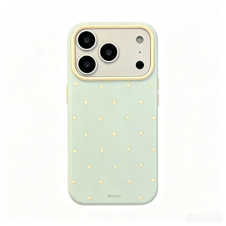 Husa Retro cu Buline pentru iPhone 17 Pro | Husa Draguta Moale din TPU cu Design Color-Blocking, Protectie Antisoc Elastica, Accesoriu Estetic pentru Telefon pentru Fete