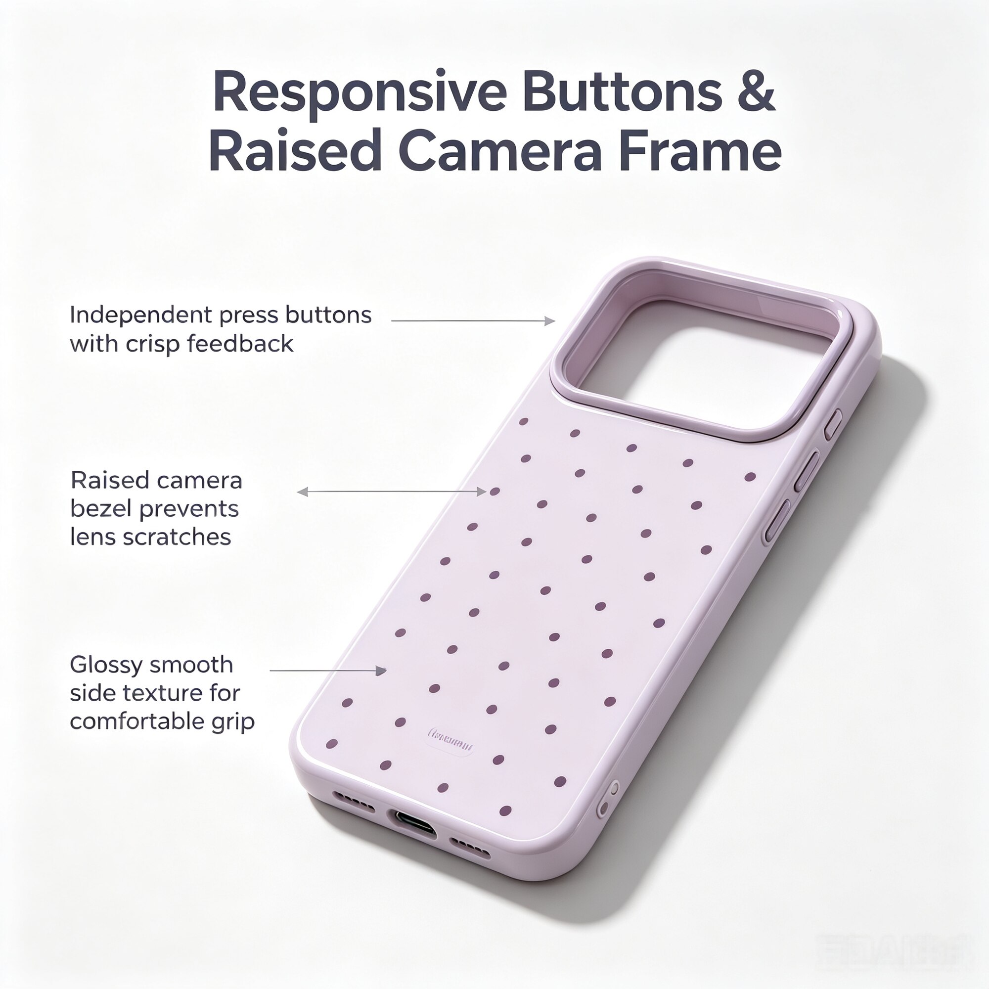 Husa telefon TPU, model buline retro si color-block, protectie soc, pentru iPhone 17 Pro