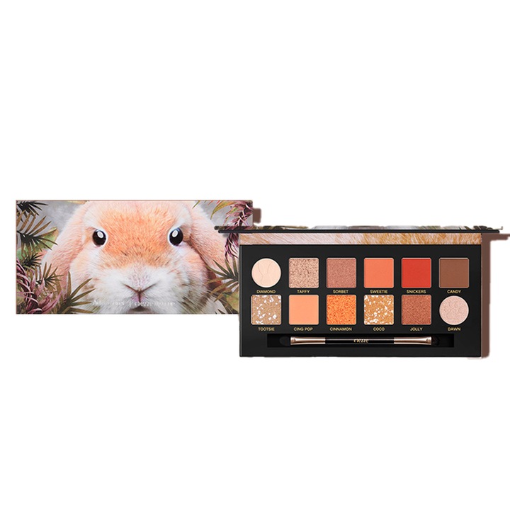 Paleta fard de pleoape Alice, 12 culori, mat si sclipici, multicolor, 12x1.5g