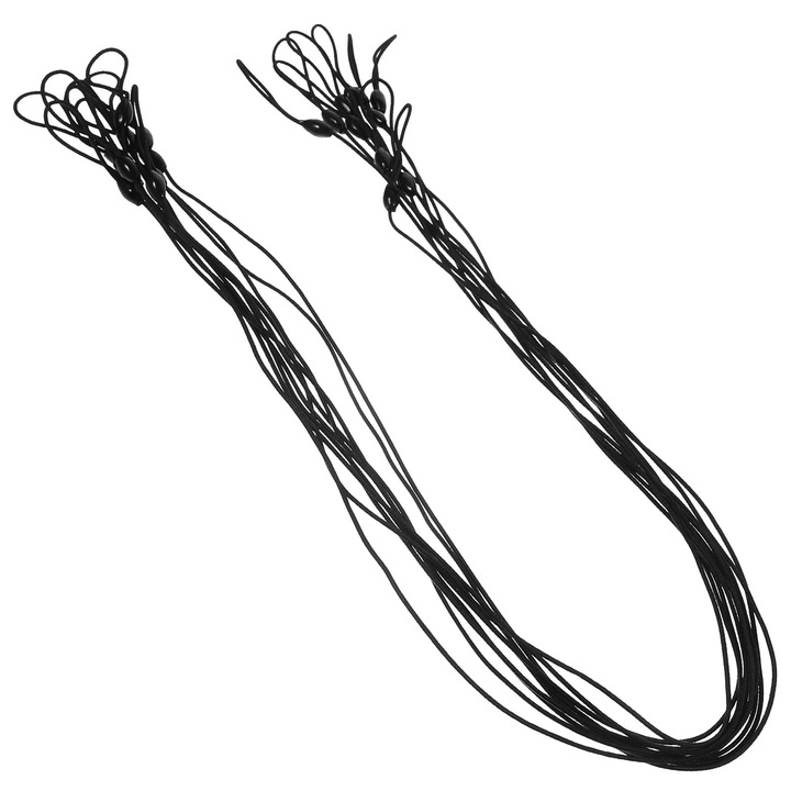 Snur elastic negru pentru stilou 58x0.1x0.1cm set 10 buc