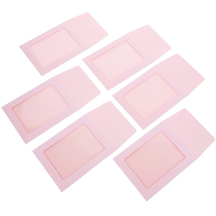 Set 20 huse carduri roz, hartie kraft, 16x8.5x0.1cm