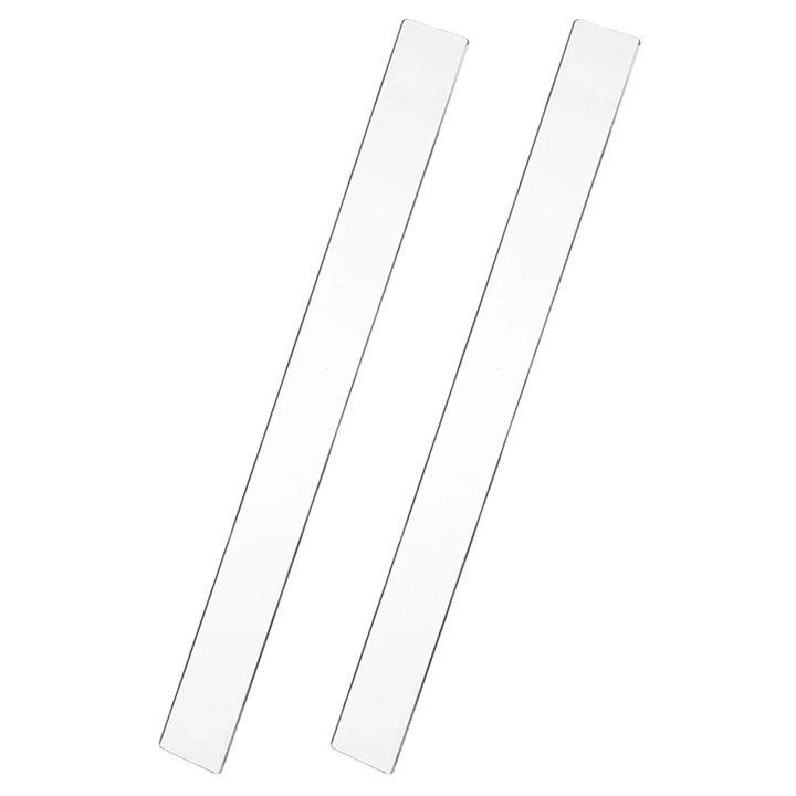Set 2 rigle acrilice pentru aluat, transparent, 29.5x3x0.3cm