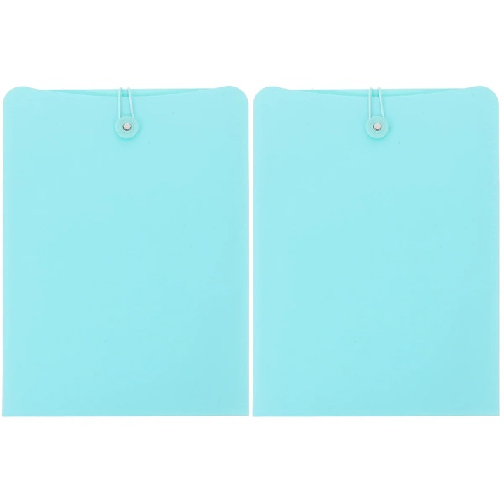 Dosar organizator documente, 2 buc, plastic, verde deschis, 34.2x25x2.4cm
