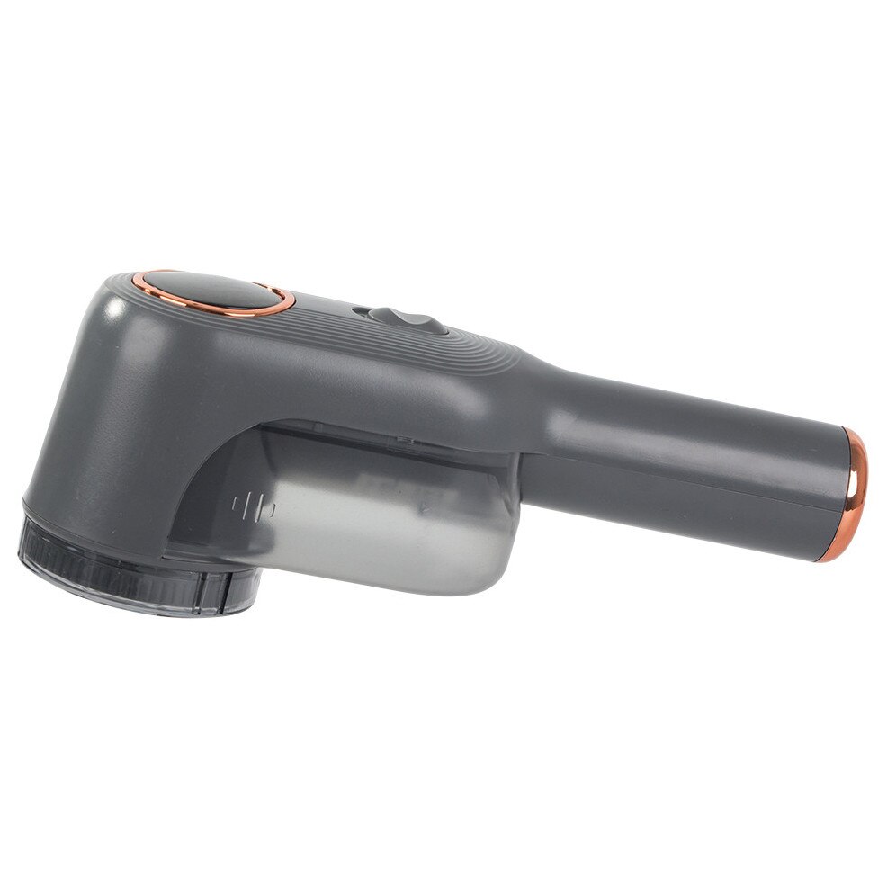Aparat electric pentru scame haine cu ecran LCD reincarcabil USB 7W 6 lame din otel pentru pulovere tapiterie paturi si textile gri