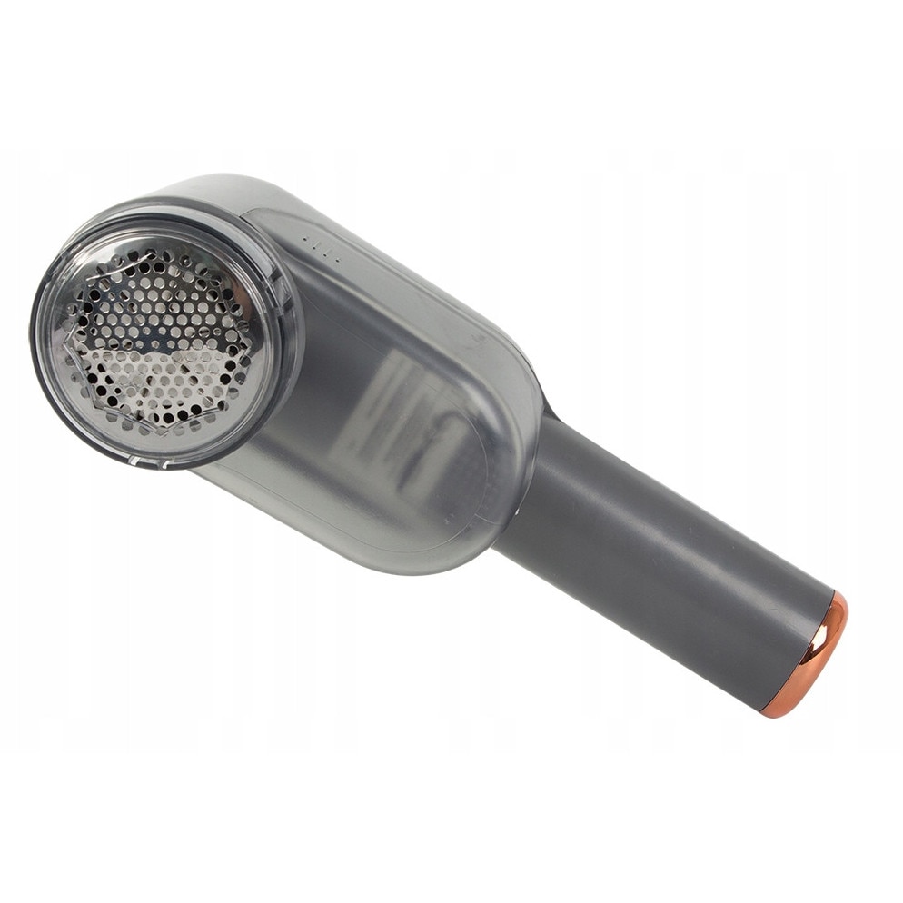 Aparat electric pentru scame haine cu ecran LCD reincarcabil USB 7W 6 lame din otel pentru pulovere tapiterie paturi si textile gri