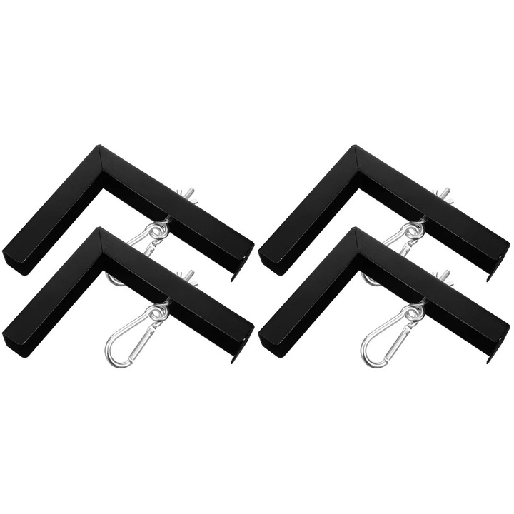 Suport perete proiector set 4 buc negru 15x12x3cm ajustabil