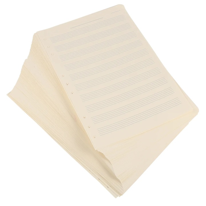 Foi manuscris albe 100 foi 25.5x18x1.5cm