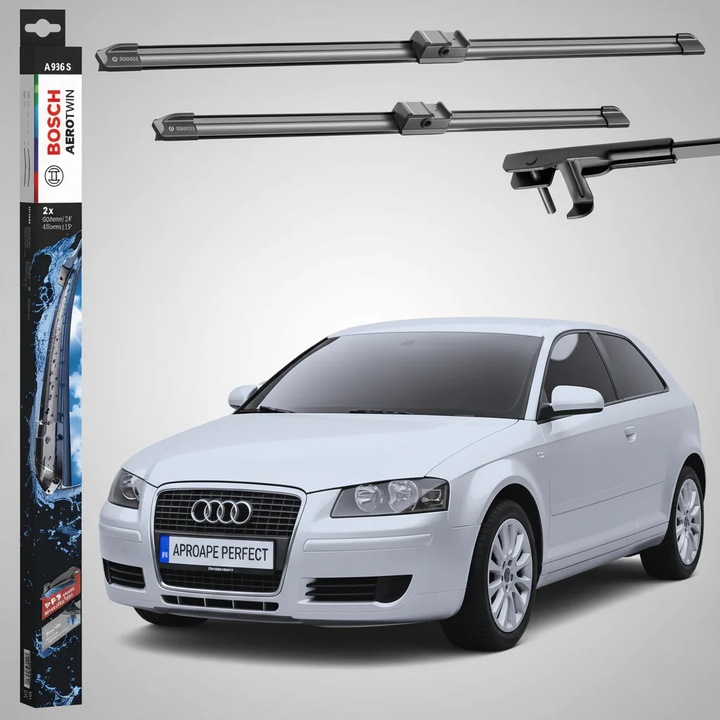 Első ablaktörlők Audi A3 Sportback (8PA) 2004.09-2004.11, Bosch Aerotwin A936S