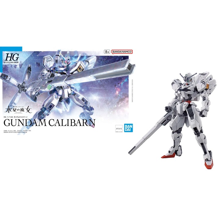 Gundam Calibarn Bandai modellkészlet, műanyag, 1/144, többszínű