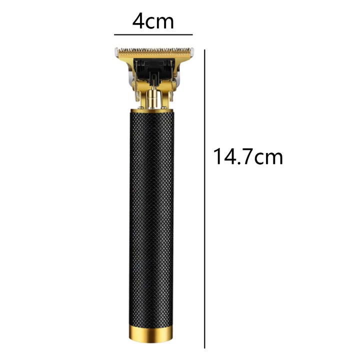 Vezeték nélküli haj- és szakállvágó, fekete, 1-4mm, kompakt