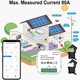 Contor energie inteligent WiFi, bidirectional, 0,2-80A, 100-240V, 47x47x18mm