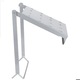 Platforma de lucru pentru scara, otel galvanizat, 35x26.5x43.5 cm, capacitate 150 kg