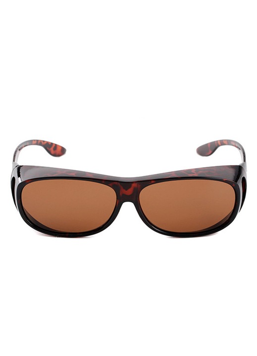 Ochelari de soare suprapuse polarizati leopard 146x45mm