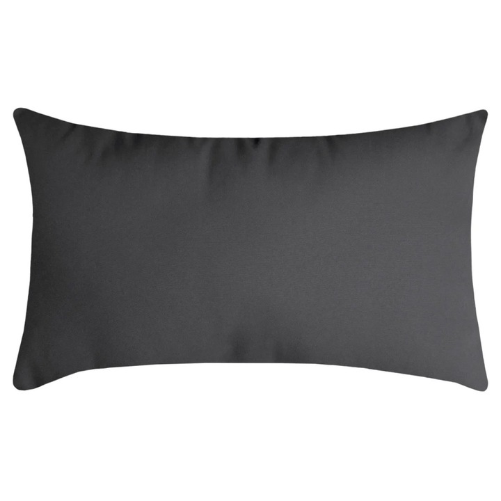 Perna Decorativa Nelson 30x50cm, MoftX, Culoare Antracit, 100% Poliester