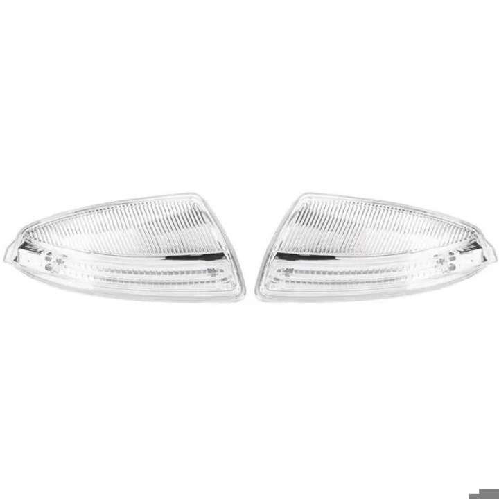 LED tükör irányjelző készlet Mercedes-Benz C-osztály W204 2008-2010 fehér-átlátszó