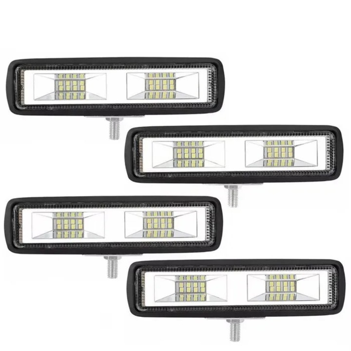 LED fénysáv 48W 16SMD fehér 9-32V 4 db