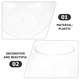 Acvariu transparent din plastic 24x24x21cm