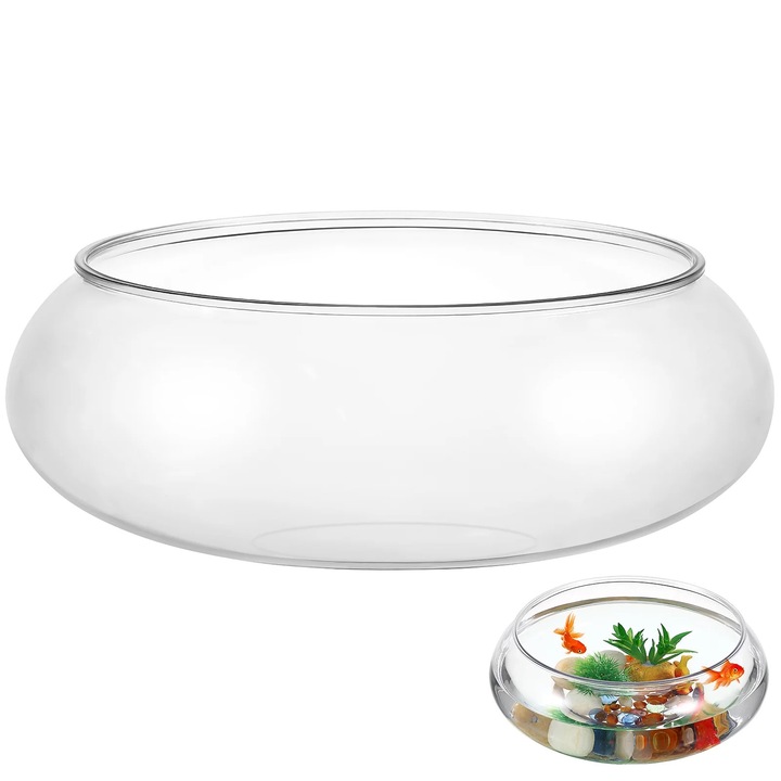 Acvariu transparent birou 24.2x24.2x10cm 2800ml