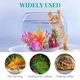 Bol pentru pesti din sticla transparenta 20x20x14cm, decor birou