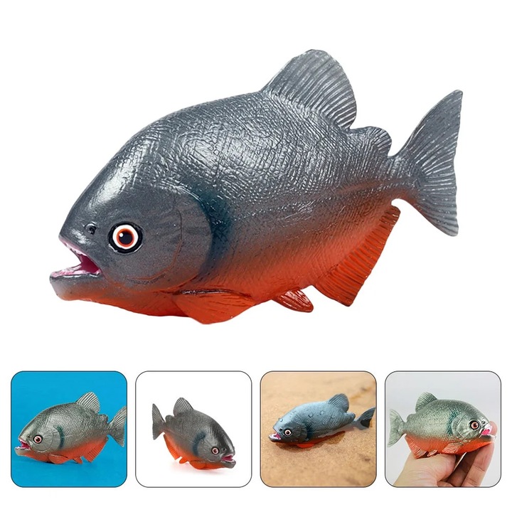 Model peste piranha plastic 11.5x2x6.5cm multicolor