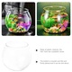 Acvariu transparent din plastic 24x24x21cm