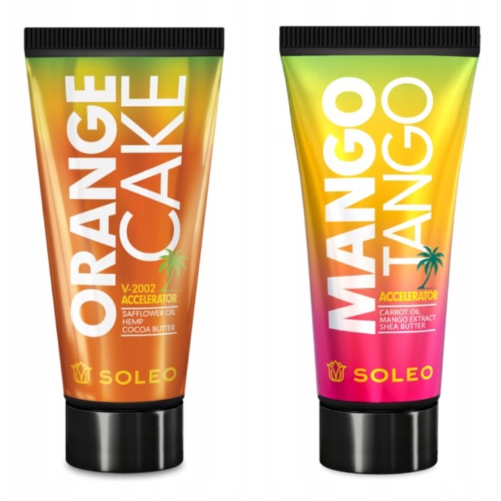 Soleo Mango Tango barnulásgyorsító szett 150 ml + Soleo Orange Cake bronzosító 150 ml