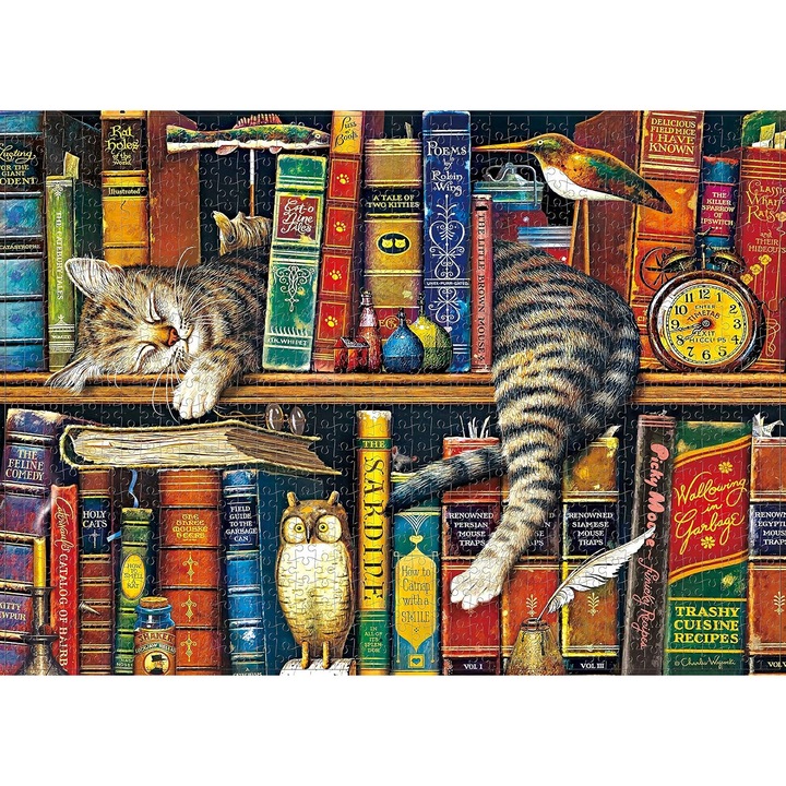 Puzzle 1000 darabos, macska, többszínű, 70x50cm