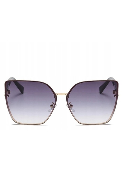 Ochelari de soare dama Ecarla, design unic, negru, 145x59x56mm