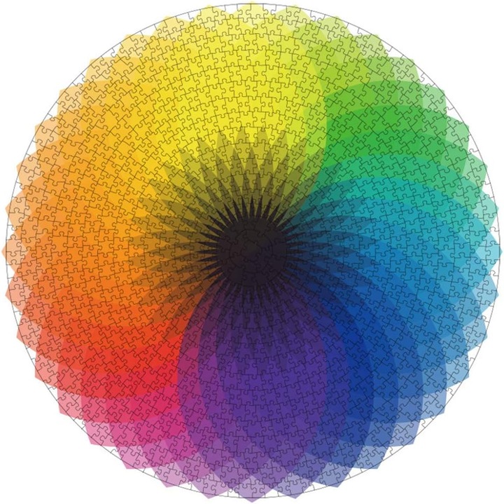 Kerek puzzle 1000 darabos többszínű 50x50cm
