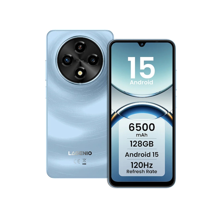 Telefon mobil Lagenio A12 6.9" 128GB/4GB 6500mAh Albastru