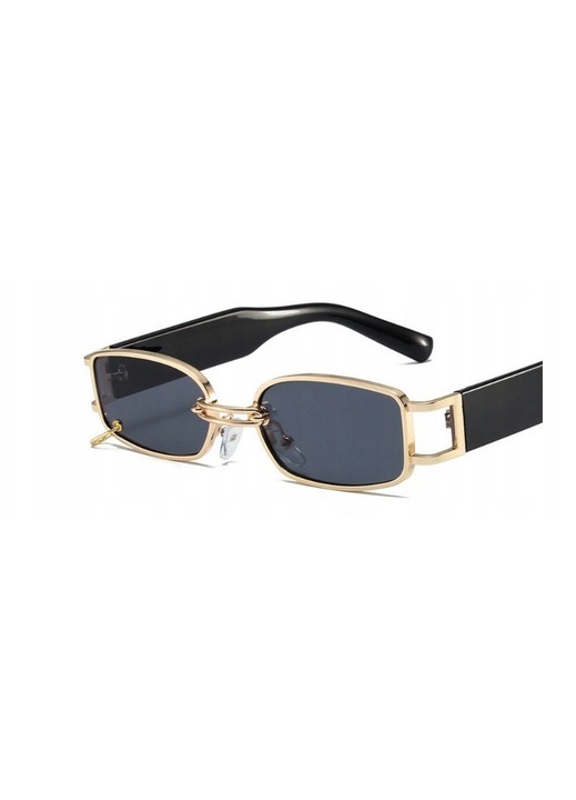 Ochelari de soare Ecarla Elegant Rectangle negru 142x34mm