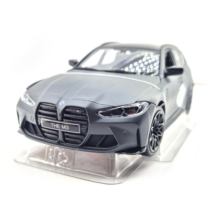 BMW G81 M3 Touring (2023) - matt szürke - Bburago - 1:24